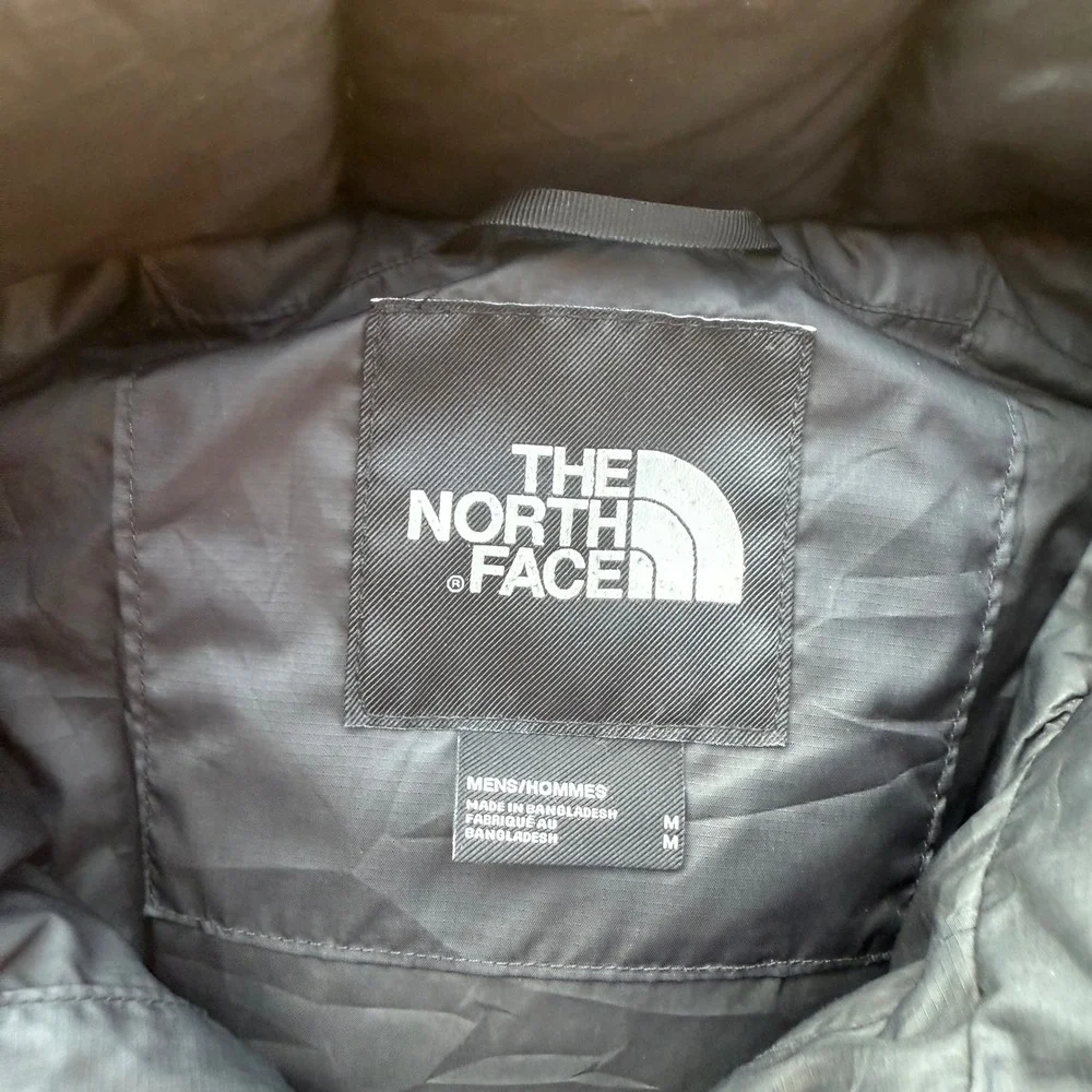 The North Face 700 Down Puffer Jacket Mens Medium Black Authentic Quilted